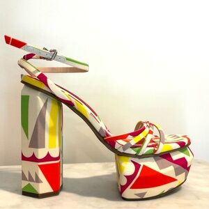Colorful Platform Sandals